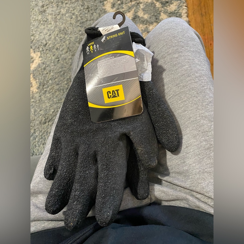 Latex Palm string knit CAT gloves